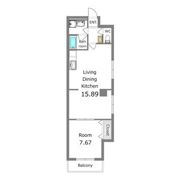 クイーンズリッチ東宿郷の間取り画像