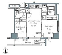 パークアクシス仲御徒町の間取り画像