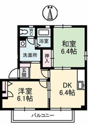 フレスコK A棟の間取り画像