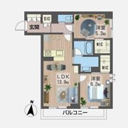 グローリィ・ヒルズの間取り画像