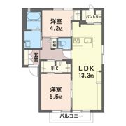 エミネンスコートCの間取り画像