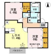 グランデ泉中央の間取り画像