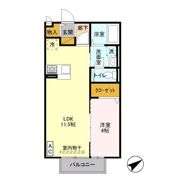 イオソレーユ Ⅱの間取り画像