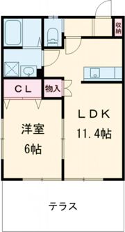 LA CASA柳川の間取り画像