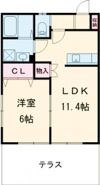 LA CASA柳川の間取り画像
