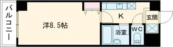 クローバーハイツⅢの間取り画像