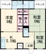サンライズ高砂 4号棟の間取り画像