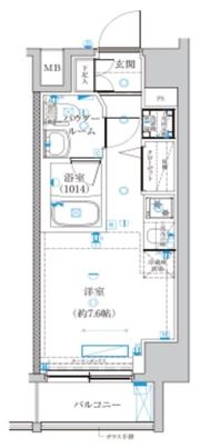 クラリッサ川崎ルーナの間取り画像