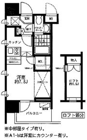 レジディア大森東の間取り画像