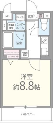 フローリッシュ桃山の間取り画像