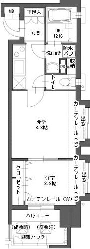 アクタス博多Vタワーの間取り画像