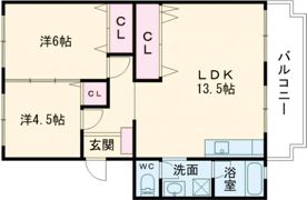 コーポ白山の間取り画像