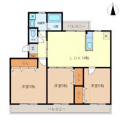 グリーンパーク西端の間取り画像