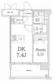エンクレスト天神GLEEの間取り画像