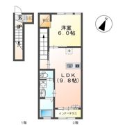 サウザントライト アパートBの間取り画像