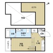 Crea Court 箱崎の間取り画像