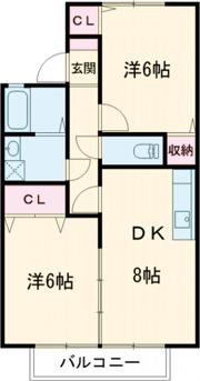 メゾン若宮 Bの間取り画像