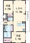 amuse恵美酒の間取り画像