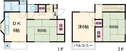 油平戸建の間取り画像