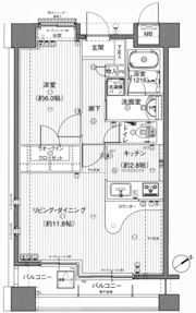 ジェイシティミライエ大手町の間取り画像