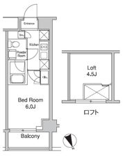 プラウドフラット蒲田Ⅱの間取り画像
