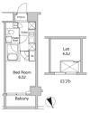 プラウドフラット蒲田Ⅱの間取り画像