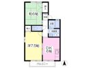 ラフォーレ影山Bの間取り画像