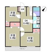 西門前パナハイツの間取り画像
