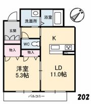 ベレオ大宮の間取り画像