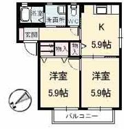 ピュアハウス安長 B棟の間取り画像