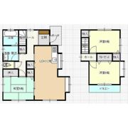 重田門前貸家 3LDKの間取り画像