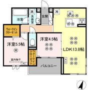 ミルフォード皆実町の間取り画像