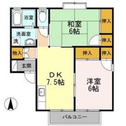 シーサイドハイツ松井 B棟の間取り画像