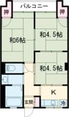 第3ひかりコーポの間取り画像