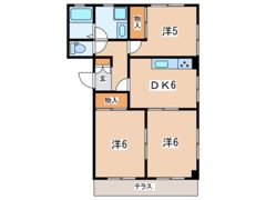ハイツオークスの間取り画像