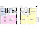 小鹿戸建て Bの間取り画像