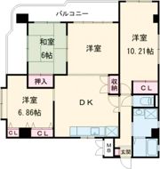 クレバー室見の間取り画像