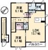 リブライス A棟の間取り画像