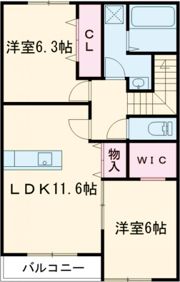 Eren柳川の間取り画像
