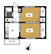堀川アパート大園A棟の間取り画像