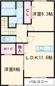 Eren柳川の間取り画像