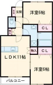 Eren柳川の間取り画像