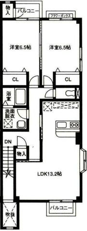プレジールF・Eの間取り画像