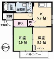 シャンドフルールC棟の間取り画像