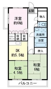 シズコーポの間取り画像