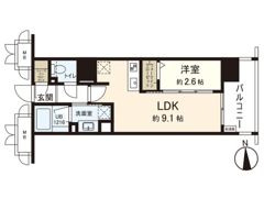 シーズンフラッツ仙台鉄砲町の間取り画像