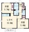 カーサアルバ B棟の間取り画像