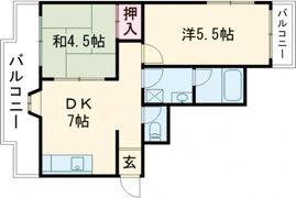 サンライズ伊伝居の間取り画像