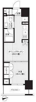 レジディア新御徒町の間取り画像