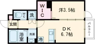 MeriaⅠの間取り画像
